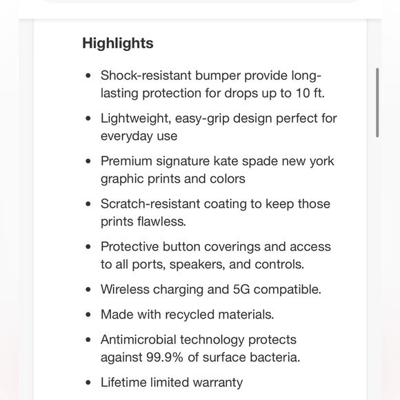 Kate spade iphone case iphone 12/12 pro - Picture 6 of 7